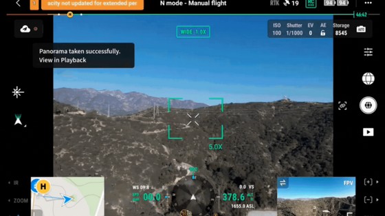 Comment utiliser le panorama dans DJI Pilot 2 ?