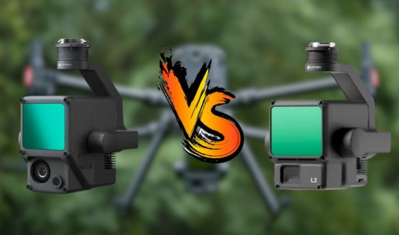 Comparatif DJI Zenmuse L1 VS L2