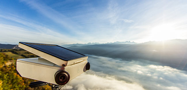 gestion d'énergie solaire caméra timelapse