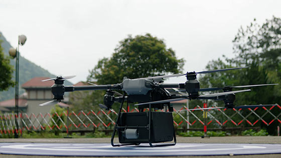 Drone livraison rapidité DJI flycart