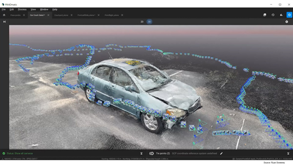 Modélisation accident viDoc Rover RTK