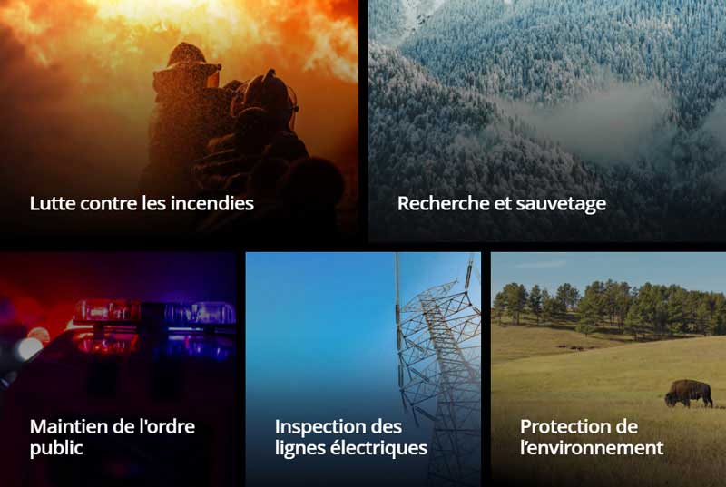 Domaines d'application Drone Professionnel DJI Mavic 2 Enterprise Advanced