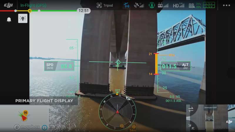 Interface de retour vidéo - Drone DJI Matrice 300 RTK
