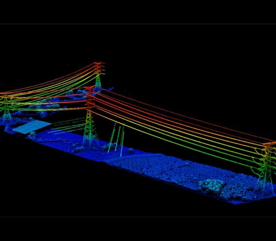 Lasergrammétrie par drone - Réseaux électriques