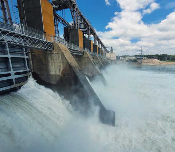 Inspection barrage hydraulique