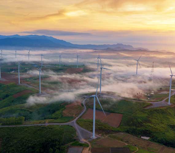 Inspection d'éolienne par drone