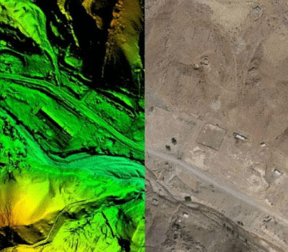 Études de terrain par drone