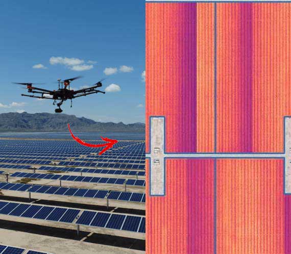 Cartographie thermique par drone (Panneaux solaires)