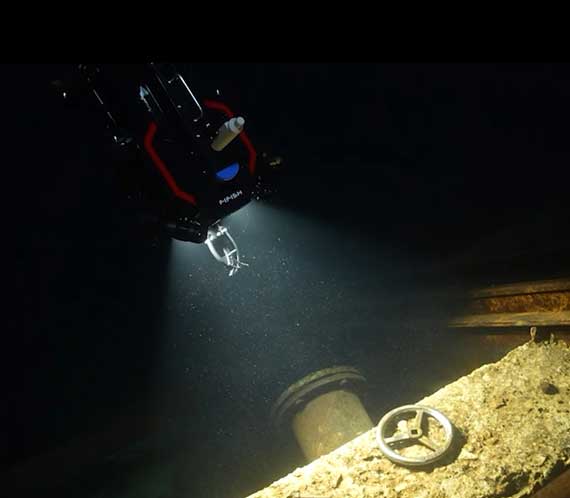 Inspection sous-marine via drone / ROV
