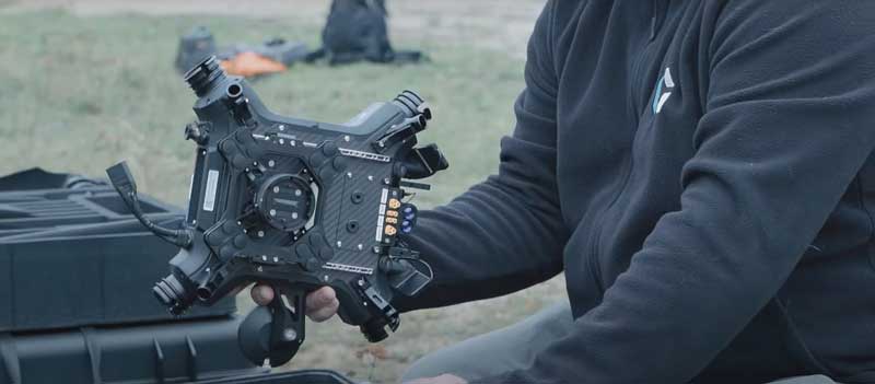 Connectiques corps principal drone Tundra Hexadrone
