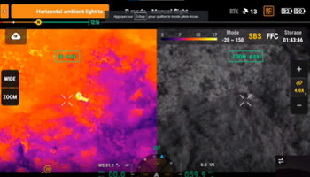 Comparaison des drones à vision thermique et nocturne de DJI