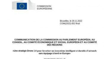 La Commission Européenne adopte le plan de développement des activités drones