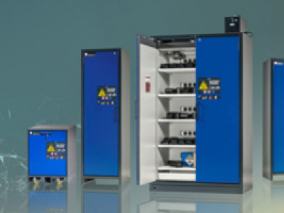 Présentation ION-LINE ASECOS : armoires de sécurité pour batteries au lithium