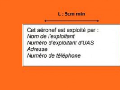 Marquage drone : les mentions à apposer