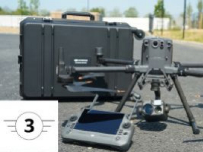 Le drone DJI Matrice 350 RTK est marqué C3