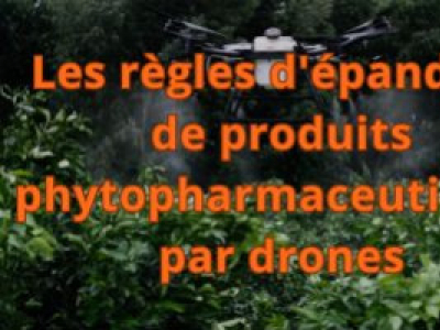 Les règles d'épandage de produits phytopharmaceutiques par drones